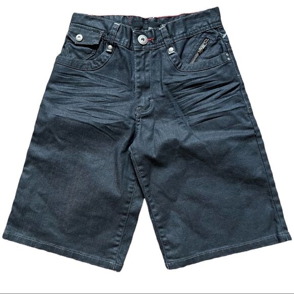 😊3/$30 Boys Sz 8 Calvin Klein Denim shorts NWT🏷 - Picture 2 of 8